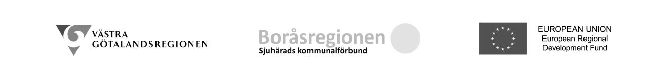 HoloHouse financiers: Västra Götalandsregionen, Boråsregionen Sjuhärads kommunalförbund, European Union European Regional Development Fund